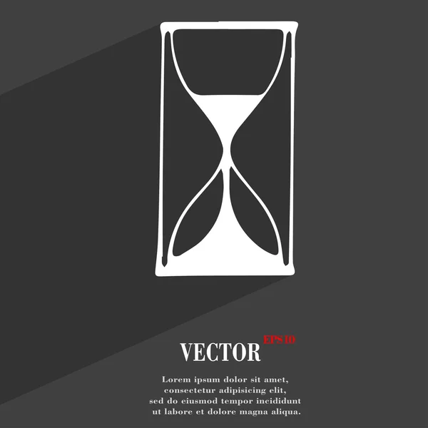 Reloj de arena icono símbolo — Vector de stock