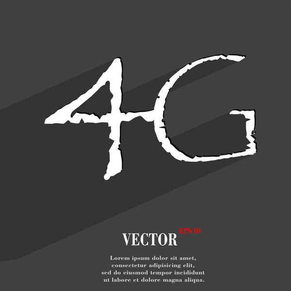 Símbolo do ícone 4G — Vetor de Stock