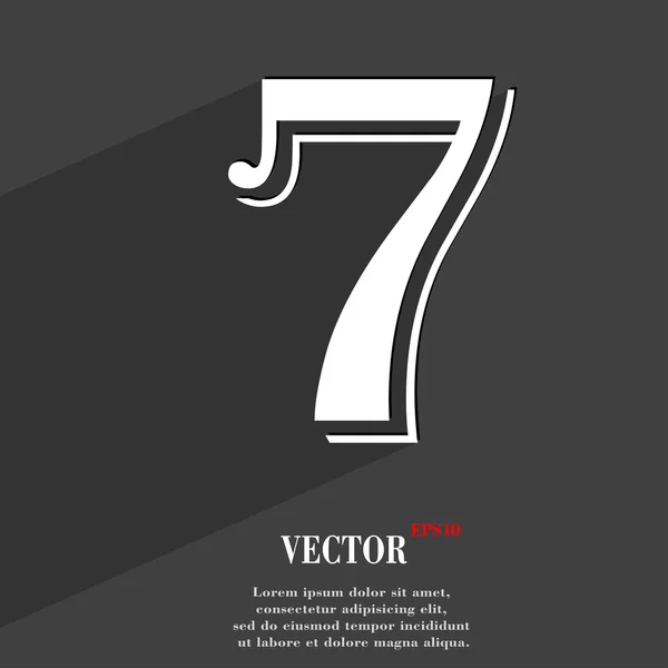 Symbolzahl sieben — Stockvektor