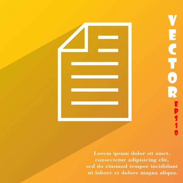 Texto icono del archivo símbolo — Archivo Imágenes Vectoriales