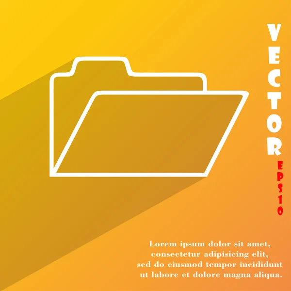 Ikonet for dokumentmappe – Stock-vektor