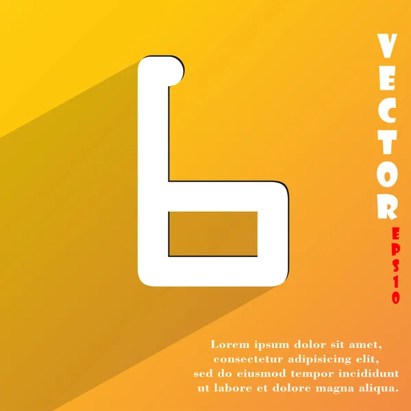 Número seis icono símbolo — Vector de stock