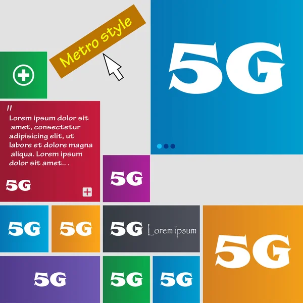 5 g 标志图标. — 图库矢量图片