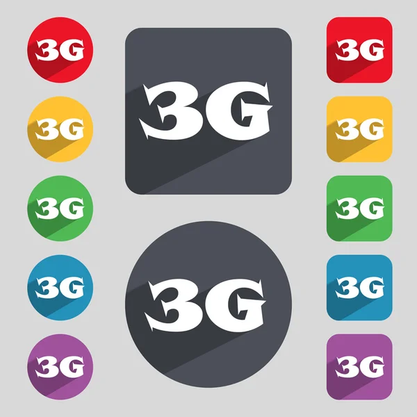 Ícone sinal 3G — Vetor de Stock