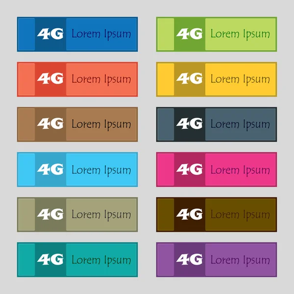 Icono de signo 4G . — Archivo Imágenes Vectoriales