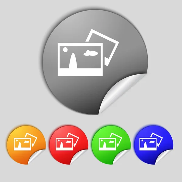 Copy File JPG sign icon. Download image file symbol. Set colourful buttons. Modern UI website navigation — Stock Photo, Image