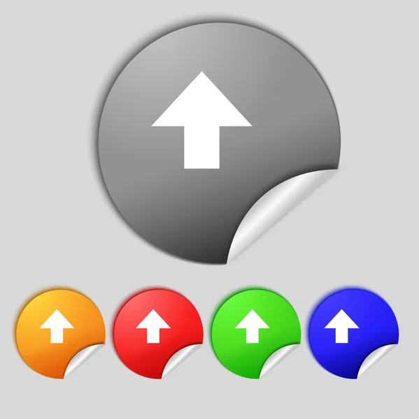 This side up sign icon. Fragile package symbol. Set colourful buttons. — Stock Photo, Image