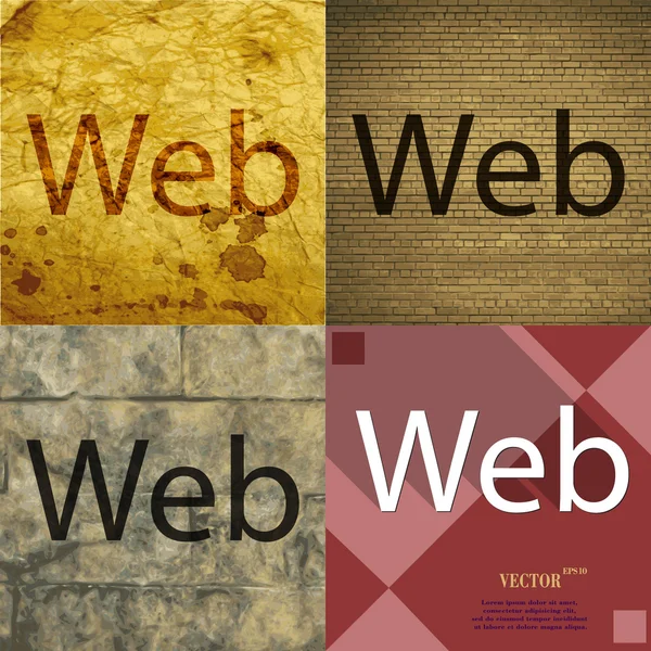 Símbolo do ícone Web Design moderno plano. Vetor —  Vetores de Stock