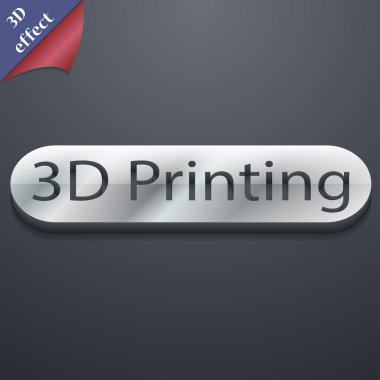 3D yazdırma simgesi simgesi
