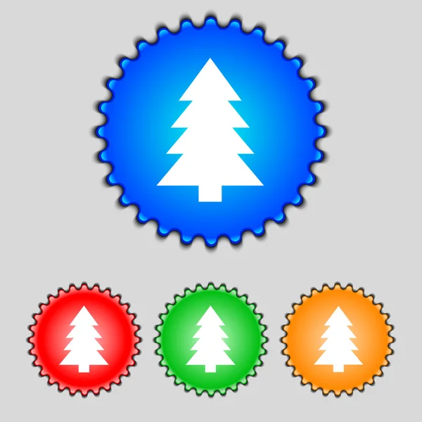 Árbol de Navidad signo icono — Vector de stock