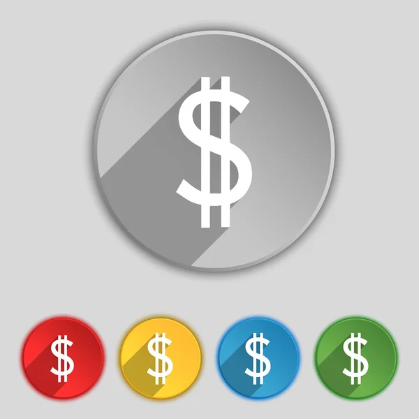 Dollar sign pictogram. — Stockvector