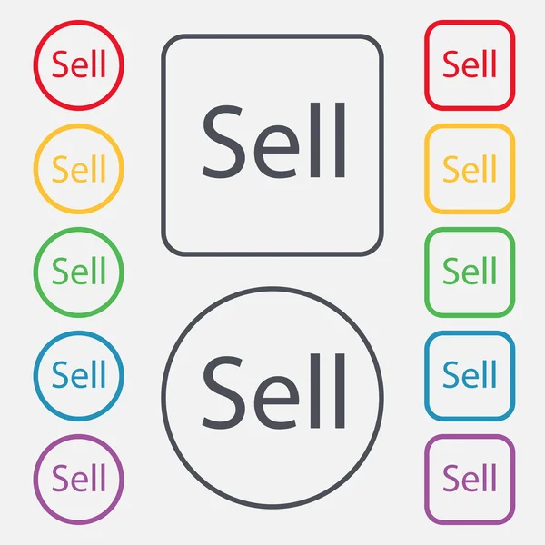 Verkopen teken pictogram. — Stockvector