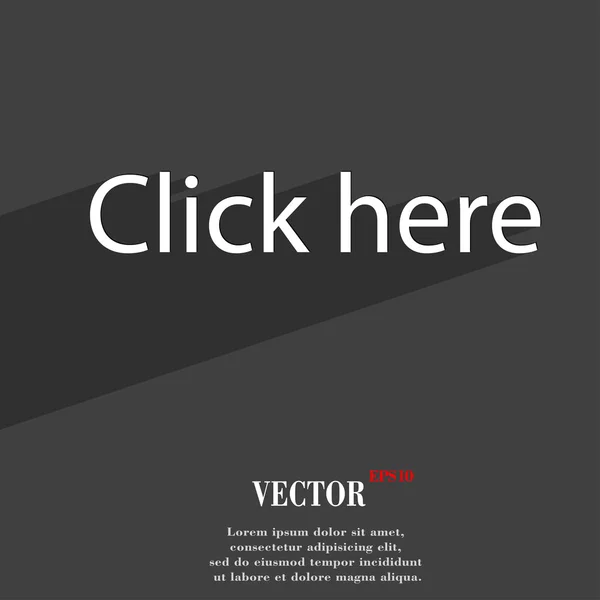 Click here icon symbol. — Stock Vector