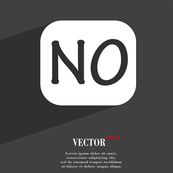 NO Norway translation icon symbol. — Stock Vector