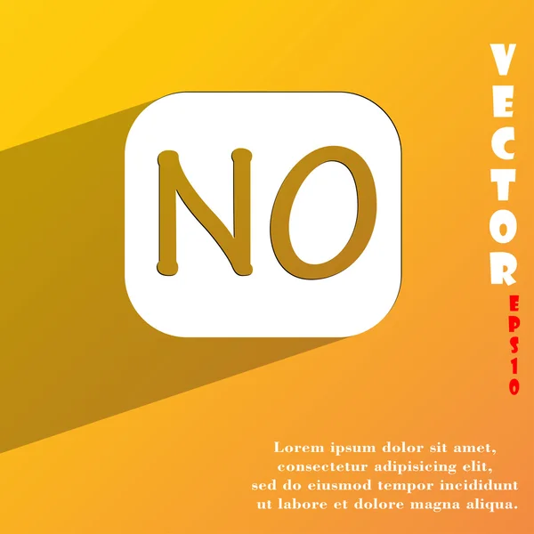 NO Norway translation icon symbol — Stock Vector