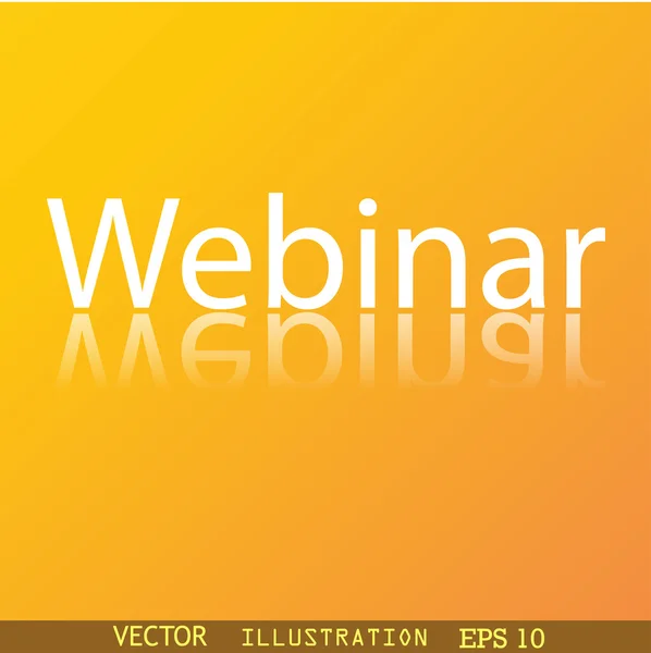 Simbolo icona webcam Webinar — Vettoriale Stock