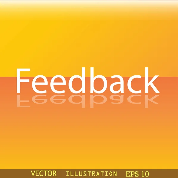 Simbolo icona di feedback — Vettoriale Stock