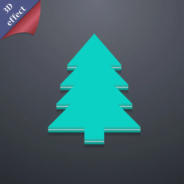Árbol de navidad icono símbolo . — Vector de stock