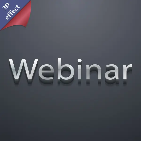 Simbolo icona webcam Webinar — Vettoriale Stock