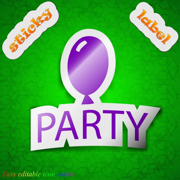 Party icon sign. — Stock Vector