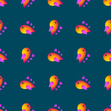 Kuşlar serçeler desen.