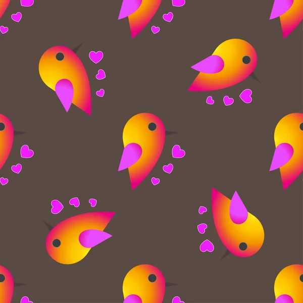 Πουλιά σπουργίτια μοτίβο. — Διανυσματικό Αρχείο