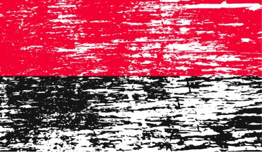 Oun Upa bayrağı eski doku ile. Vektör