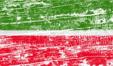 Tataristan bayrağı eski doku ile. Vektör