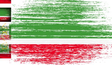 Eski doku ile bayrağı. Vektör