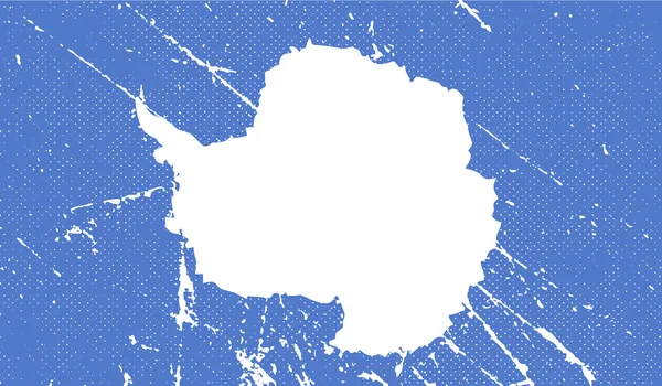 Antarktika'nın bayrağı eski doku ile. Vektör — Stok Vektör
