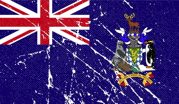 Флаг Джорджии и Сандвичевых островов — стоковый вектор