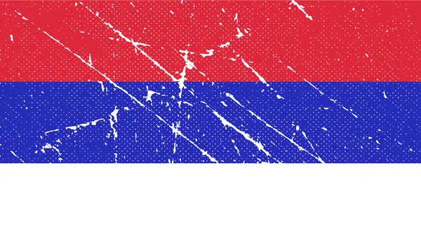 Flagge mit alter Textur. Vektor — Stockvektor