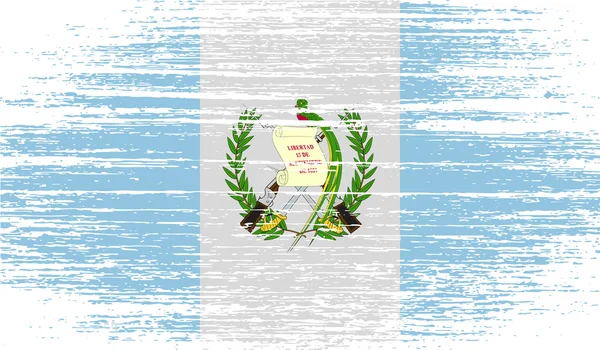 Bandiera del Guatemala con vecchia texture. Vettore — Vettoriale Stock