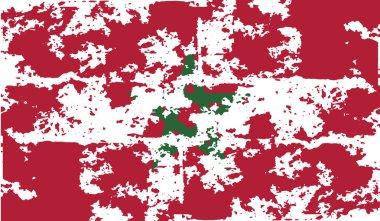 Fas bayrağı eski doku ile. Vektör