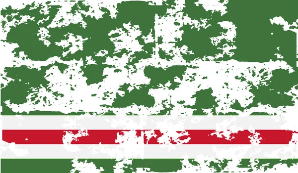 Flaga czeczeńskiej Republiki Iczkerii z stary tekstura. Wektor — Wektor stockowy