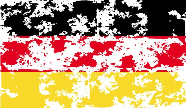 Bandera de Alemania con textura antigua. Vector — Archivo Imágenes Vectoriales