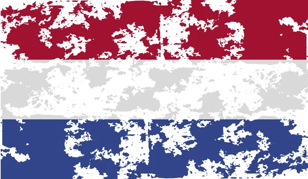A Hollandia lobogója régi textúra. Vektor — Stock Vector