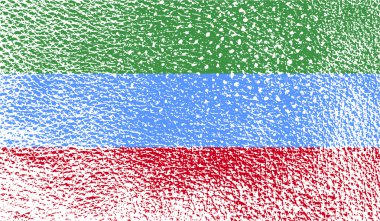 Eski doku ile bayrağı. Vektör