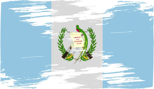 Guatemala bayrağı eski doku ile. Vektör