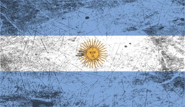 Eski doku ile bayrağı. Vektör