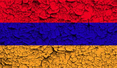 Eski doku ile bayrağı. Vektör