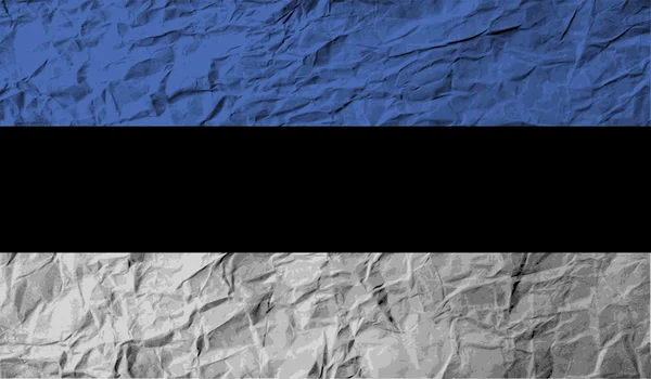 Estonya bayrağı eski doku ile. Vektör — Stok Vektör