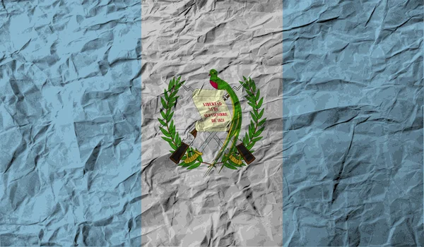 Guatemala zászlaja régi textúra. Vektor — Stock Vector