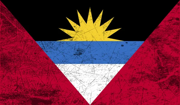 Bandera de con textura antigua. Vector — Archivo Imágenes Vectoriales