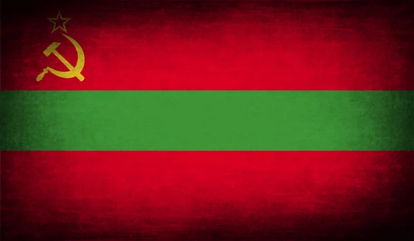 Flaga Naddniestrza z stary tekstura. Wektor — Wektor stockowy
