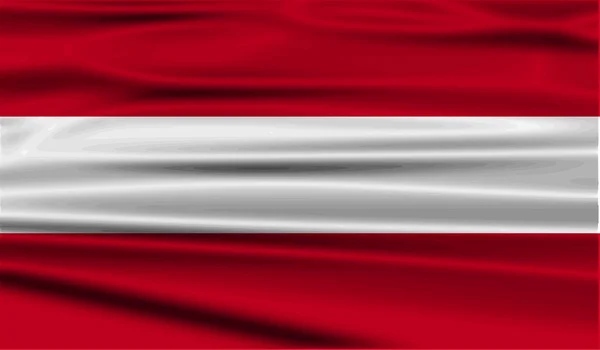 Flag of Austria with old texture. Vector — Stock Vector
