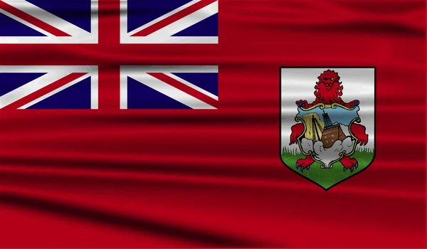 Флаг Бермудских островов со старой текстурой. Вектор — стоковый вектор