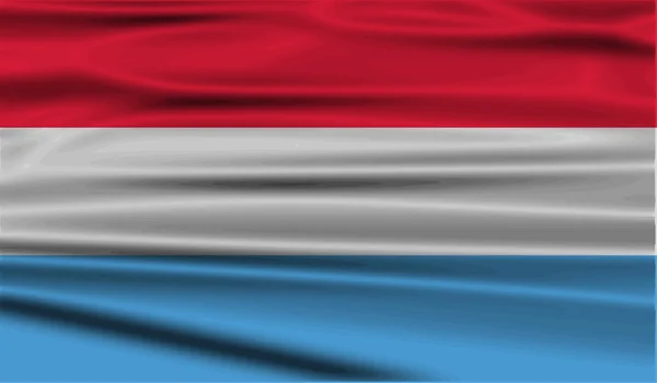 Σημαία του Λουξεμβούργου με την παλιά υφή. Διάνυσμα — Διανυσματικό Αρχείο