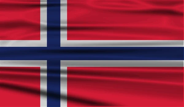 För norsk flagg — Stock vektor