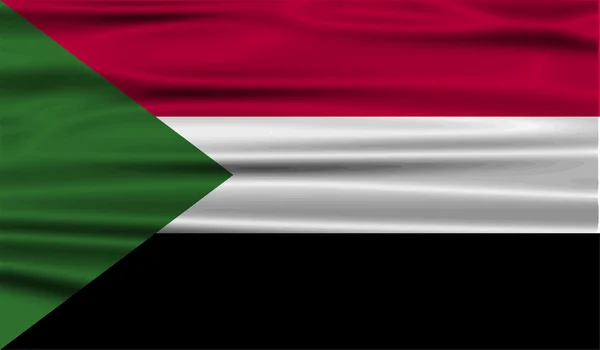 Bandera de sudan — Vector de stock